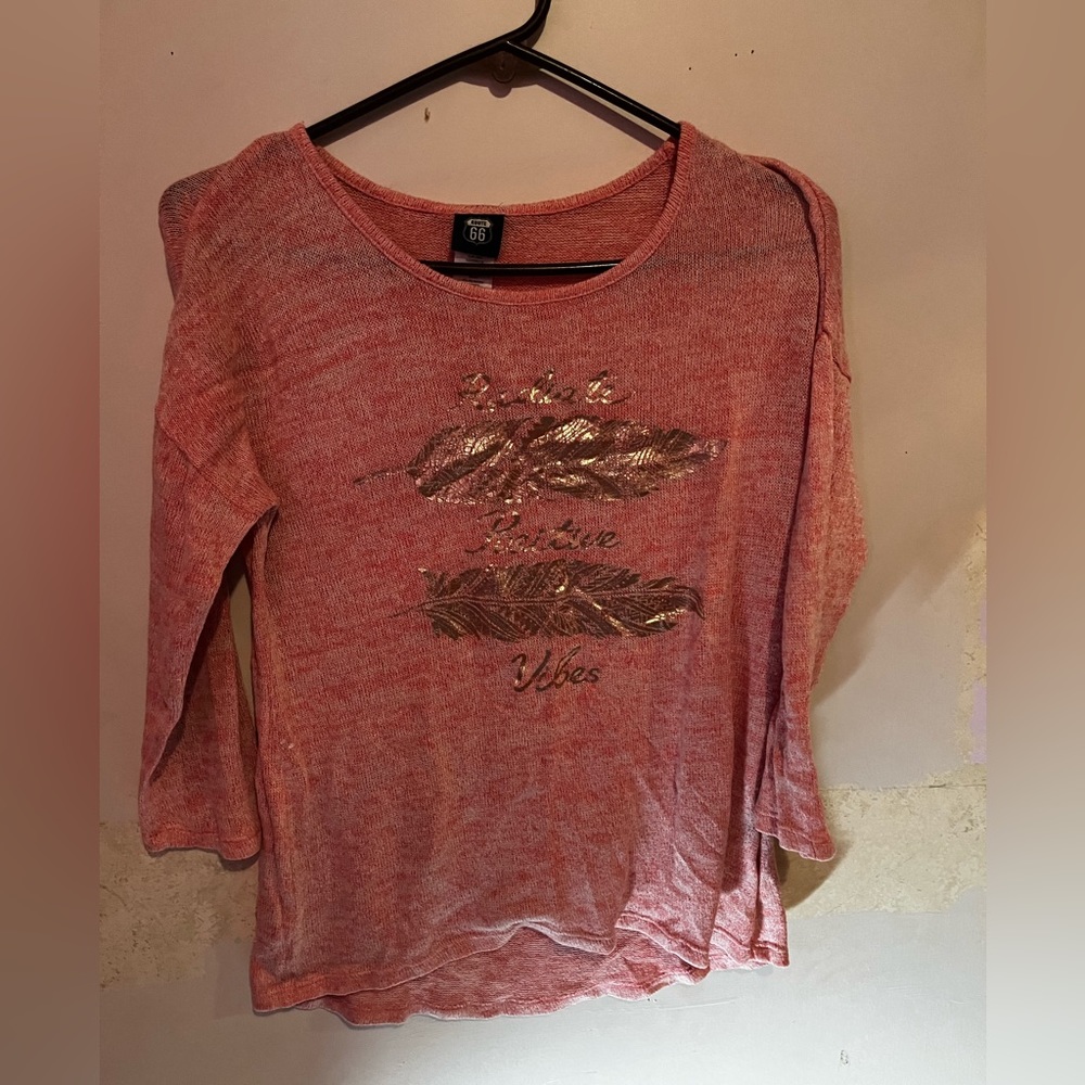 Pink boho top